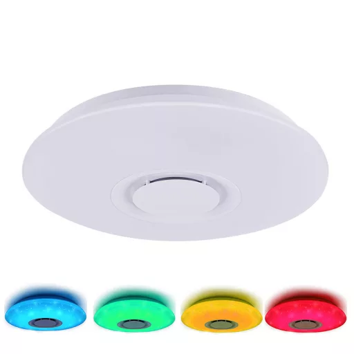 Lampada a soffitto LED con cambio colore e telecomando con funzione musicale
