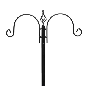  Feeder per uccelli in metallo alto 230 cm con 4 ganci e 2 ciotole