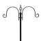 Feeder per uccelli in metallo alto 230 cm con 4 ganci e 2 ciotole