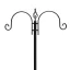 Feeder per uccelli in metallo alto 230 cm con 4 ganci e 2 ciotole