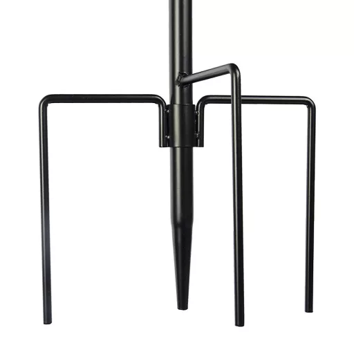 Feeder per uccelli in metallo alto 230 cm con 4 ganci e 2 ciotole
