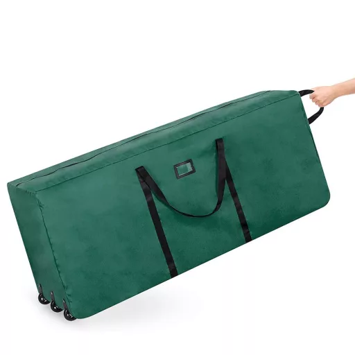 Borsa di stoccaggio grande con ruote, 150x62x50 cm, 3 ruote, ideale per alberi di Natale artificiali