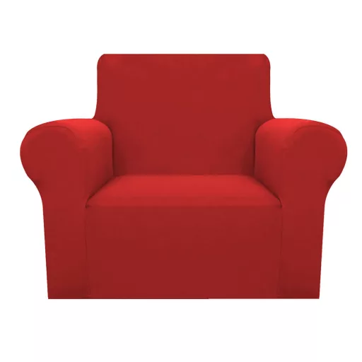 Copertura elastica rossa per divano e poltrona per mobili da 90-140 cm
