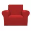Copertura elastica rossa per divano e poltrona per mobili da 90-140 cm