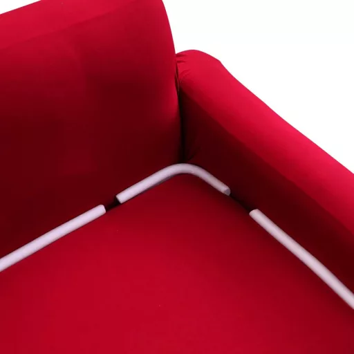 Copertura elastica rossa per divano e poltrona per mobili da 90-140 cm