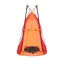 Altalena a nido 110 cm con tenda - Altezza regolabile, uso interno/esterno