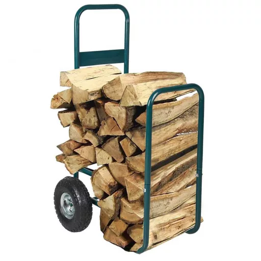 Carrello a mano in metallo resistente con ruote in gomma gonfiabili - capacità di 100 kg