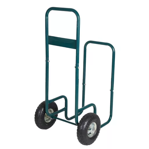 Carrello a mano in metallo resistente con ruote in gomma gonfiabili - capacità di 100 kg