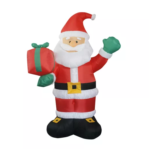 Figura di Babbo Natale gonfiabile con luci LED - 150 cm