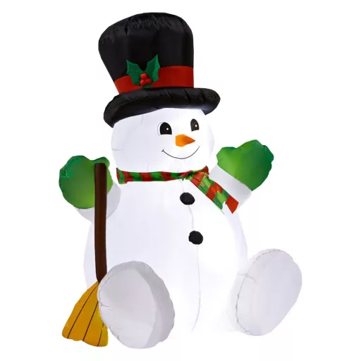 Pupazzo di neve gonfiabile da 150 cm con luci LED