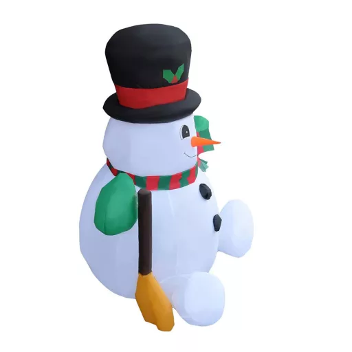Pupazzo di neve gonfiabile da 150 cm con luci LED