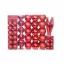 Set di decorazioni per albero di Natale da 112 pezzi in rosso - Decorazione elegante e festosa