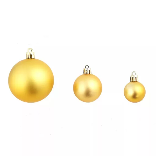 Set di decorazioni per albero di Natale da 112 pezzi in oro - Decorazioni eleganti e festive