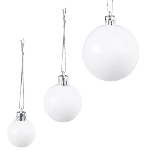 Set di decorazioni per albero di Natale da 112 pezzi con palline opache, lucide e glitterate