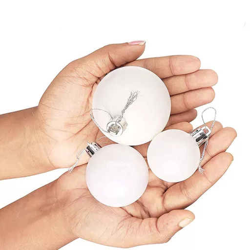 Set di decorazioni per albero di Natale da 112 pezzi con palline opache, lucide e glitterate