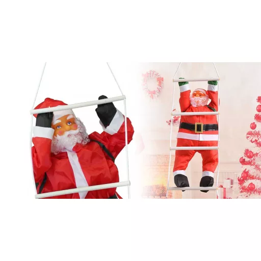 Decorazione di Babbo Natale arrampicatore - 120 cm impermeabile per decorazioni natalizie interne/esterne
