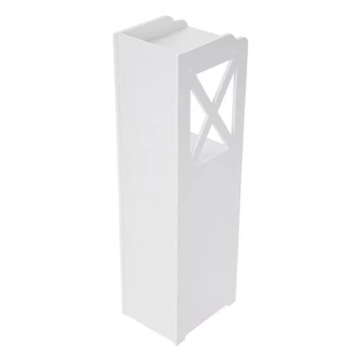 Armadio da bagno stretto con 3 ripiani e porta carta igienica - Design bianco salvaspazio