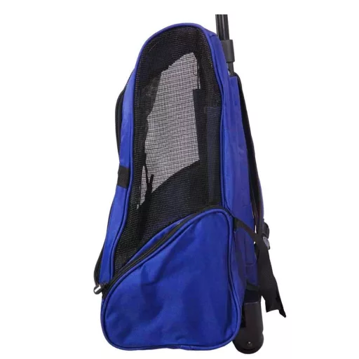 Zaino per animali 2-in-1 con ruote - Design in rete resistente, capacità di 15 kg