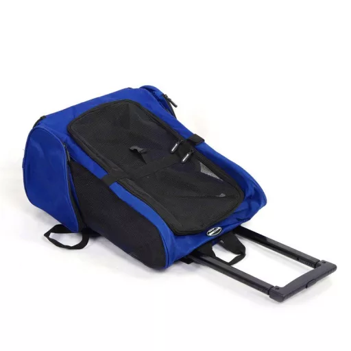 Zaino per animali 2-in-1 con ruote - Design in rete resistente, capacità di 15 kg