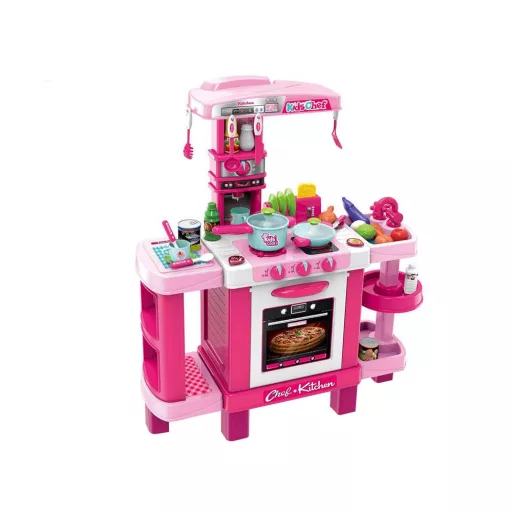 Set di cucina interattivo per bambini con accessori - Rosa