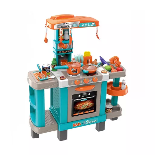 Set da cucina per bambini con funzioni interattive e accessori - Turchese