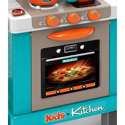 Set da cucina per bambini con funzioni interattive e accessori - Turchese