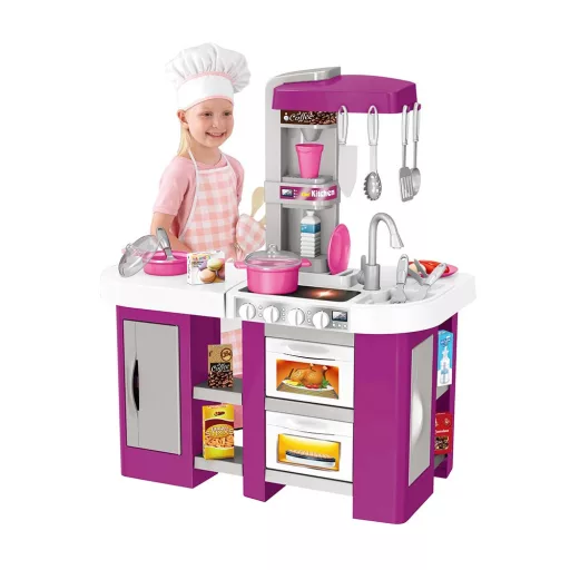 Set da cucina per bambini con funzioni interattive e accessori - Viola