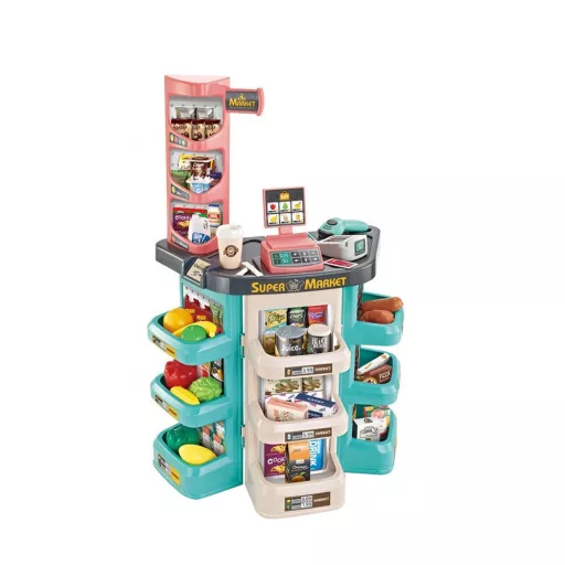 Set di supermercato per bambini da 47 pezzi con accessori realistici