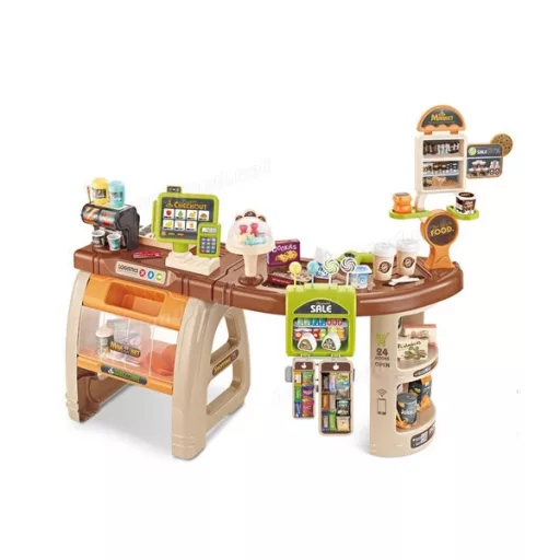 Set di supermercato giocattolo da 65 pezzi con accessori realistici per bambini