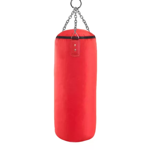 Set di boxe junior con sacco riempito di sabbia e guanti per bambini e adolescenti