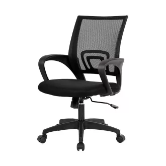   Sedia da ufficio girevole ergonomica con braccioli, schienale in rete, altezza regolabile - Vari colori