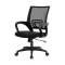 Sedia da ufficio girevole ergonomica con braccioli, schienale in rete, altezza regolabile - Vari colori