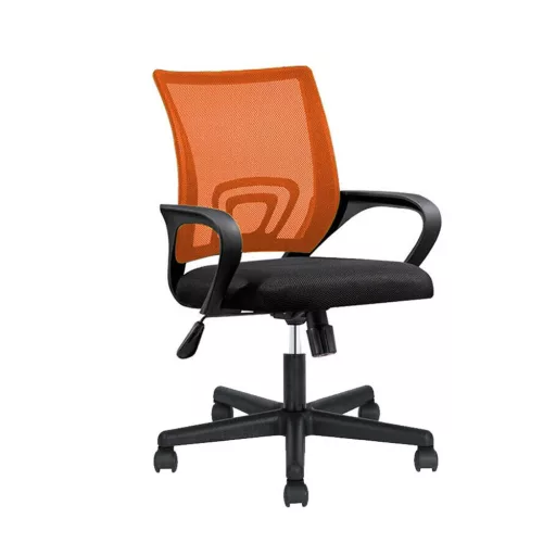 Sedia da ufficio ergonomica con braccioli - schienale in rete, altezza regolabile, rotazione a 360°, diversi colori