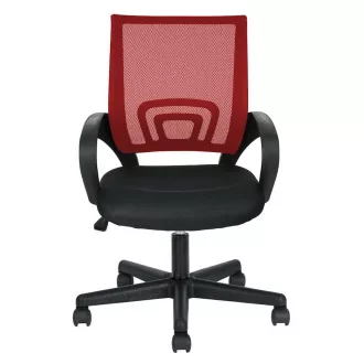   Sedia da ufficio girevole ergonomica con braccioli e schienale in rete - Altezza regolabile, rotazione a 360°, vari colori