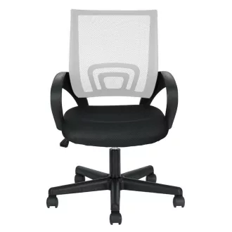   Sedia da ufficio girevole ergonomica con braccioli - schienale in rete, altezza regolabile, rotazione a 360°, vari colori