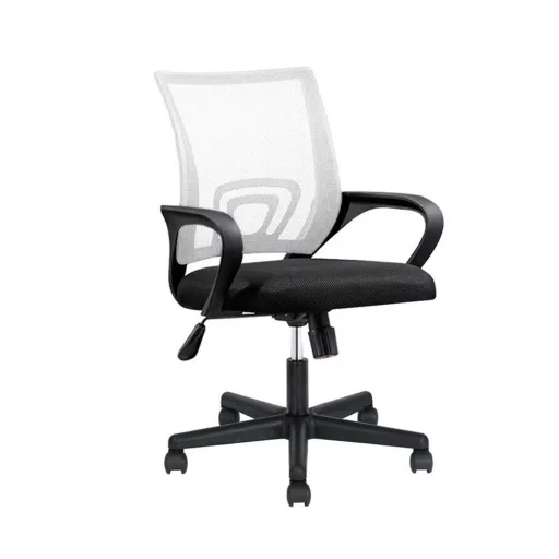 Sedia da ufficio girevole ergonomica con braccioli - schienale in rete, altezza regolabile, rotazione a 360°, vari colori