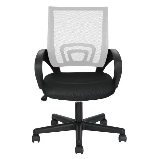 Sedia da ufficio girevole ergonomica con braccioli - schienale in rete, altezza regolabile, rotazione a 360°, vari colori
