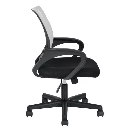 Sedia da ufficio girevole ergonomica con braccioli - schienale in rete, altezza regolabile, rotazione a 360°, vari colori