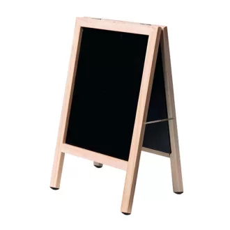   Insegna a doppia faccia con cornice in legno - 40x60cm, pieghevole e portatile