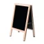 Insegna a doppia faccia con cornice in legno - 40x60cm, pieghevole e portatile