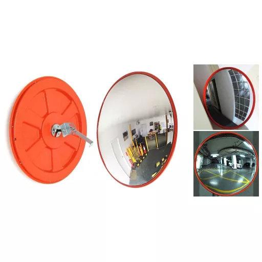 Specchio per traffico interno da 30 cm per sicurezza e visibilità