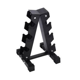   Supporto per manubri per 3 coppie, capacità di 120 kg, design salvaspazio