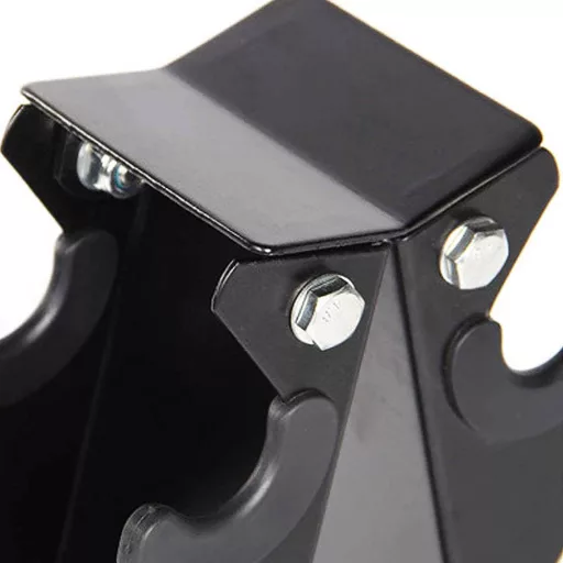 Supporto per manubri per 3 coppie, capacità di 120 kg, design salvaspazio