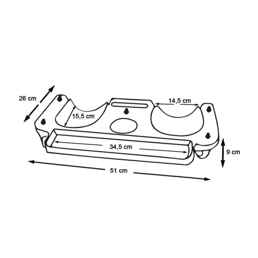 Ginocchiera rotolante imbottita con portautensili - Design ergonomico per un facile utilizzo