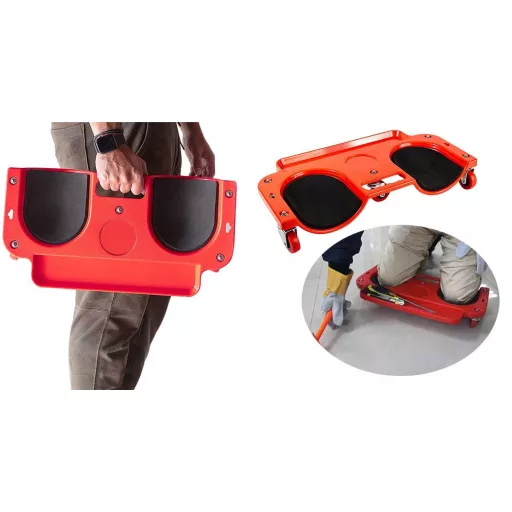 Ginocchiera rotolante imbottita con portautensili - Design ergonomico per un facile utilizzo