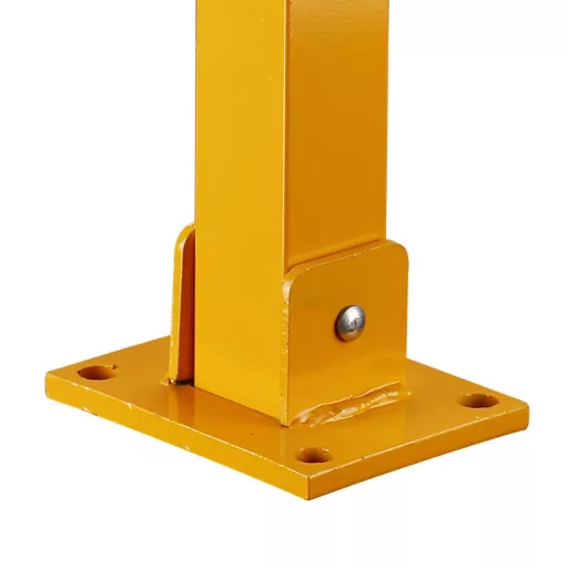 Set di pali barriera parcheggio pieghevoli - 2 colonne in acciaio durevoli con strisce riflettenti e sistema di bloccaggio