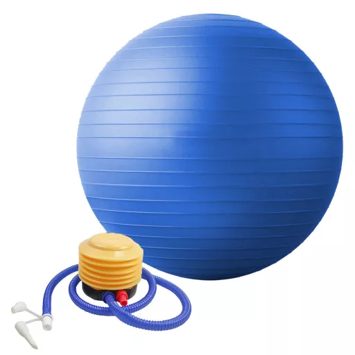 Palla da fitness gonfiabile da 75 cm con pompa per il miglioramento della postura