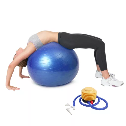 Palla da fitness gonfiabile da 75 cm con pompa per il miglioramento della postura