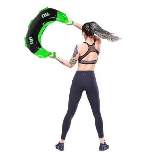 Borsa da allenamento bulgara da 8 kg con manici ergonomici per allenamenti total body
