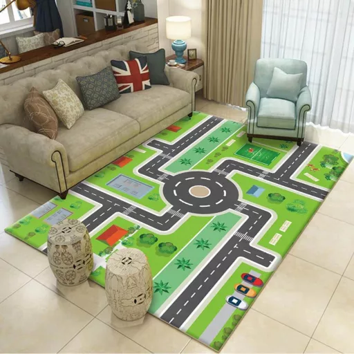 Tappeto da gioco per bambini 130x180 cm con motivi divertenti - Morbido, antiscivolo, facile da pulire
